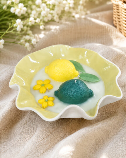 lemon garden πηλινο με αρωμα κερι
