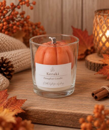 Κερί Σόγιας Pumpkin Candle σε Γυάλινο Ποτήρι