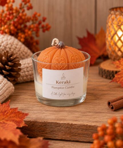 Κερί Σόγιας Pumpkin Puree σε Γυάλινο Δοχείο